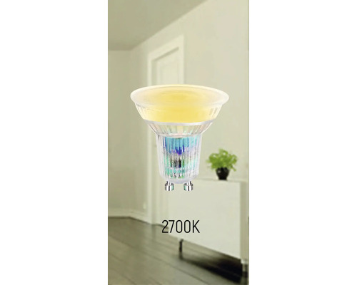 GU10 LED lamp, 2700 Kelvin