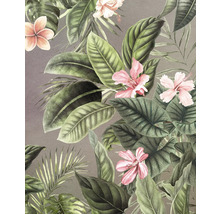 Decoratief tropisch blad- en bloempatroon