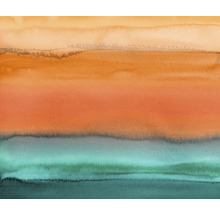 Abstract aquarelontwerp met horizontale kleurverlopen