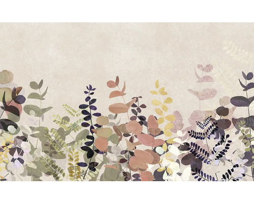 Illustratie met plantmotieven voor wanddecoratie