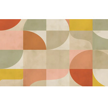 Grafisch patroon met geometrische vormen voor wanddecoratie