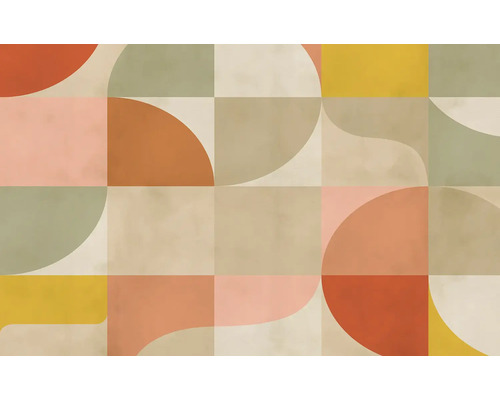 Grafisch patroon met geometrische vormen voor wanddecoratie