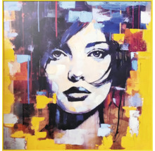 Geschilderde afbeelding van een vrouw met lijst