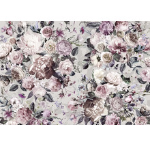 Bloemenbehang met rozen- en pioenrozenpatroon