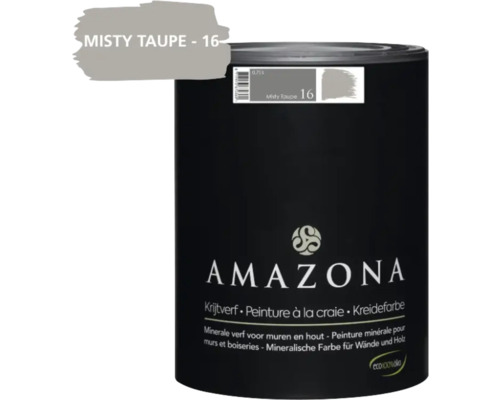 Amazona Krijtverf Misty Taupe 16, 0,75 liter