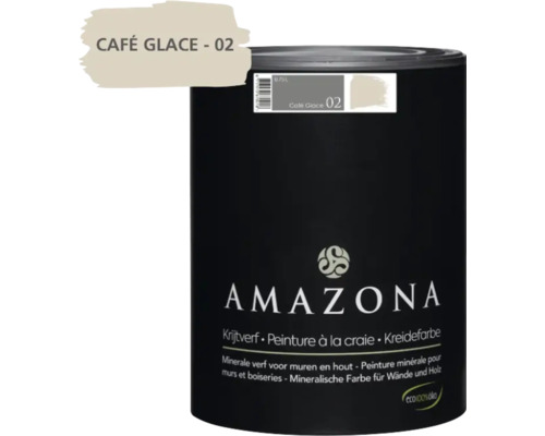 AMAZONA Krijtverf café glace 750 ml Amazona krijtverf Café Glace blik