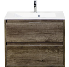 Wastafelonderkast met twee laden en kraan