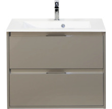 Onderkast met twee lades en opzetwastafel