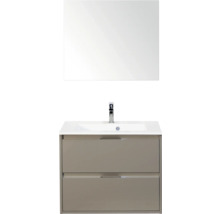 Wastafelonderkast met wastafel en spiegel voor de badkamer