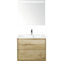 Wastafelcombinatie met spiegel en onderkast