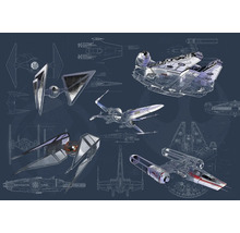 Illustratie van Star Wars ruimteschipontwerpen