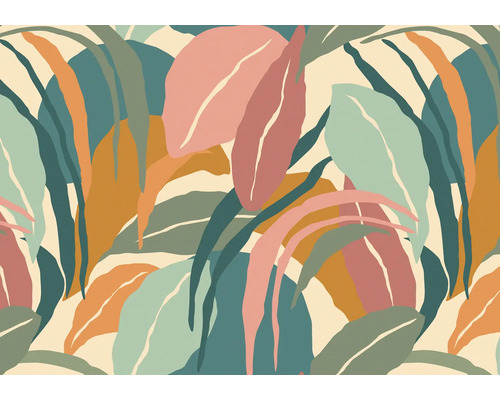 Abstract bladpatroon voor wanddecoratie