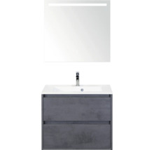 Wastafelmeubel met onderkast en spiegel voor de badkamer