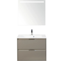 Wastafelcombinatie met spiegel en twee laden