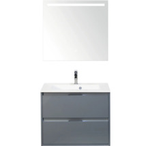 Badkamermeubelset met spiegel, wastafel en onderkast