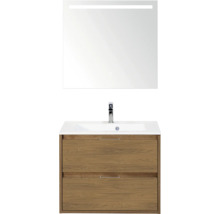 Wastafelmeubel met onderkast en spiegel voor de badkamer