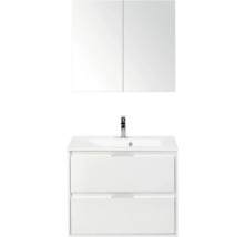 Wastafel met onderkast en spiegelkast voor de badkamer