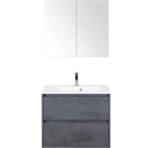 Badkamermeubelset met wastafel, onderkast en spiegelkast