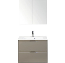 Wastafelonderkast met spiegelkast voor de badkamer