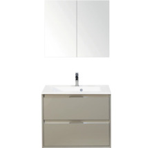 Wastafel met onderkast en spiegelkast