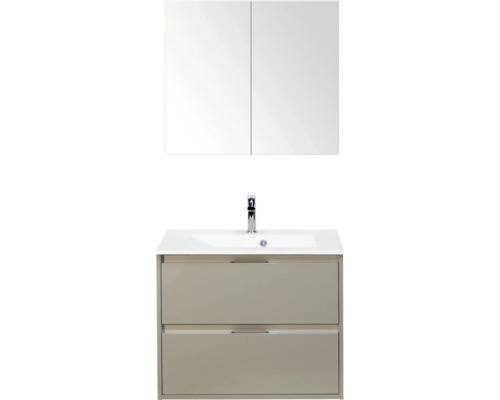 Wastafel met onderkast en spiegelkast