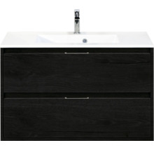 Wastafelonderkast met wastafel en twee laden