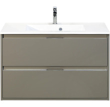 Wastafelonderkast met twee laden en opzetwastafel