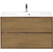 Wastafelonderkast met twee laden en wastafel