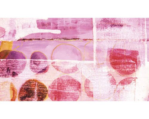 Abstract schilderij met cirkelvormen op canvas