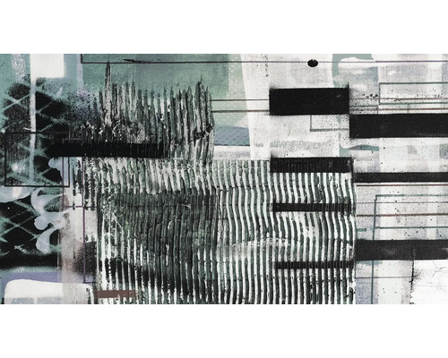 Abstracte muurafbeelding met grafische elementen