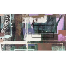 Abstract schilderij met geometrische vormen en kleurvlakken