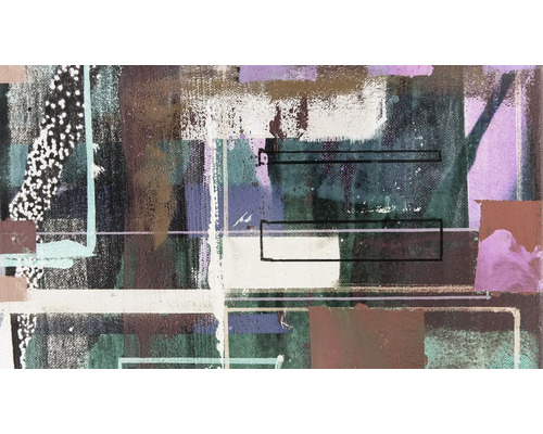 Abstract schilderij met geometrische vormen en kleurvlakken