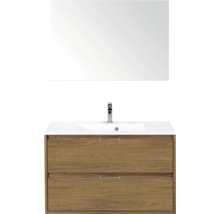 Wastafelcombinatie met spiegel, wastafel en onderkast