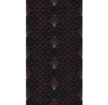 Geometrisch behangpatroon met waaier- en ruitmotieven