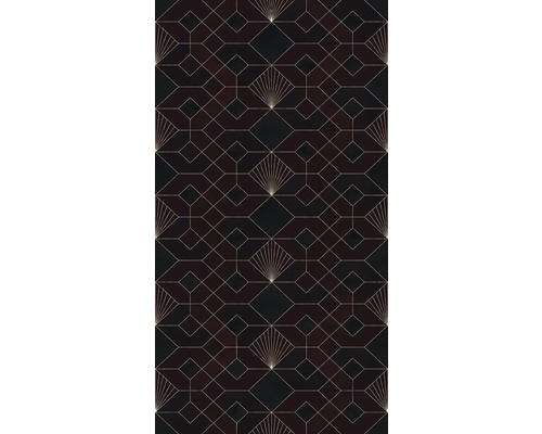 Geometrisch behangpatroon met waaier- en ruitmotieven