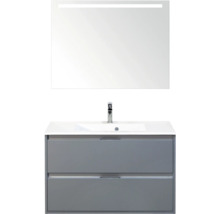 Wastafelcombinatie met spiegel en onderkast