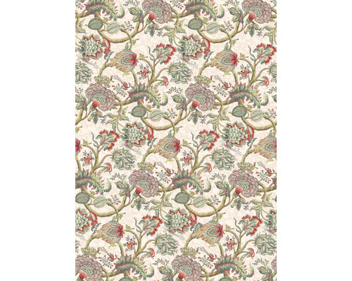 Behang met bloemen- en plantenmotief