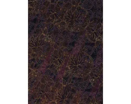 Grafisch patroon met bladeren en cirkels