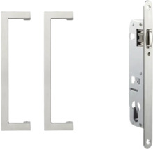 Deurbeslagset met deurgreep en insteekslot