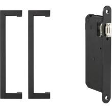 Deurbeslagset met slotkast en handgrepen