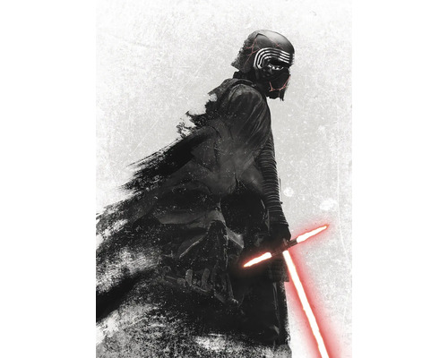 KOMAR Fotobehang vlies DX4-074 Disney Edition 4 Star Wars Kylo Vader Shadow 200x280 cm Poster met een figuur met een lichtzwaard