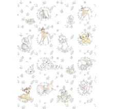 Behang met Disney motieven van Dumbo, Bambi, Marie, Simba en Dalmatiërs