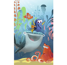 Illustratie met de karakters uit Finding Nemo in de oceaan