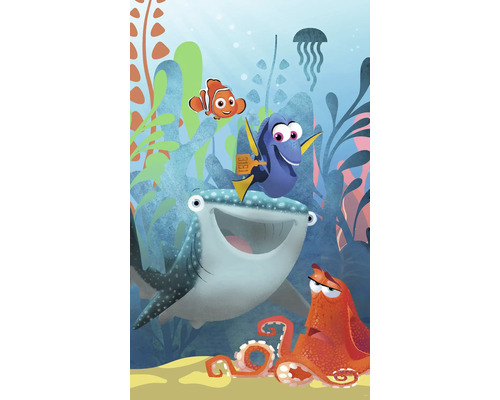 Illustratie met de karakters uit Finding Nemo in de oceaan