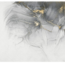 Abstracte illustratie met marmer effect in grijs en goud