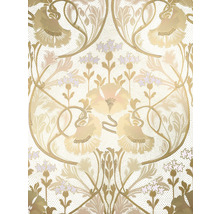 Decoratief behang met bloemmotief