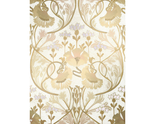 Decoratief behang met bloemmotief