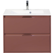 Wastafelonderkast met twee laden en opzetwastafel