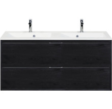 Wastafelonderkast met twee wastafels en twee laden