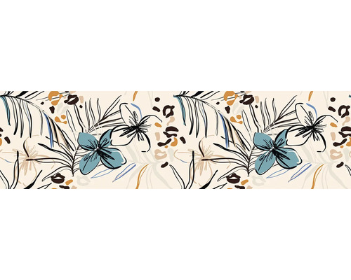 Abstract patroon met bloemen en bladeren